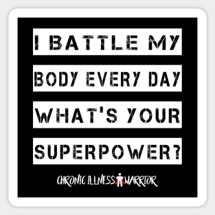 Chronic Superhero (white) Sticker